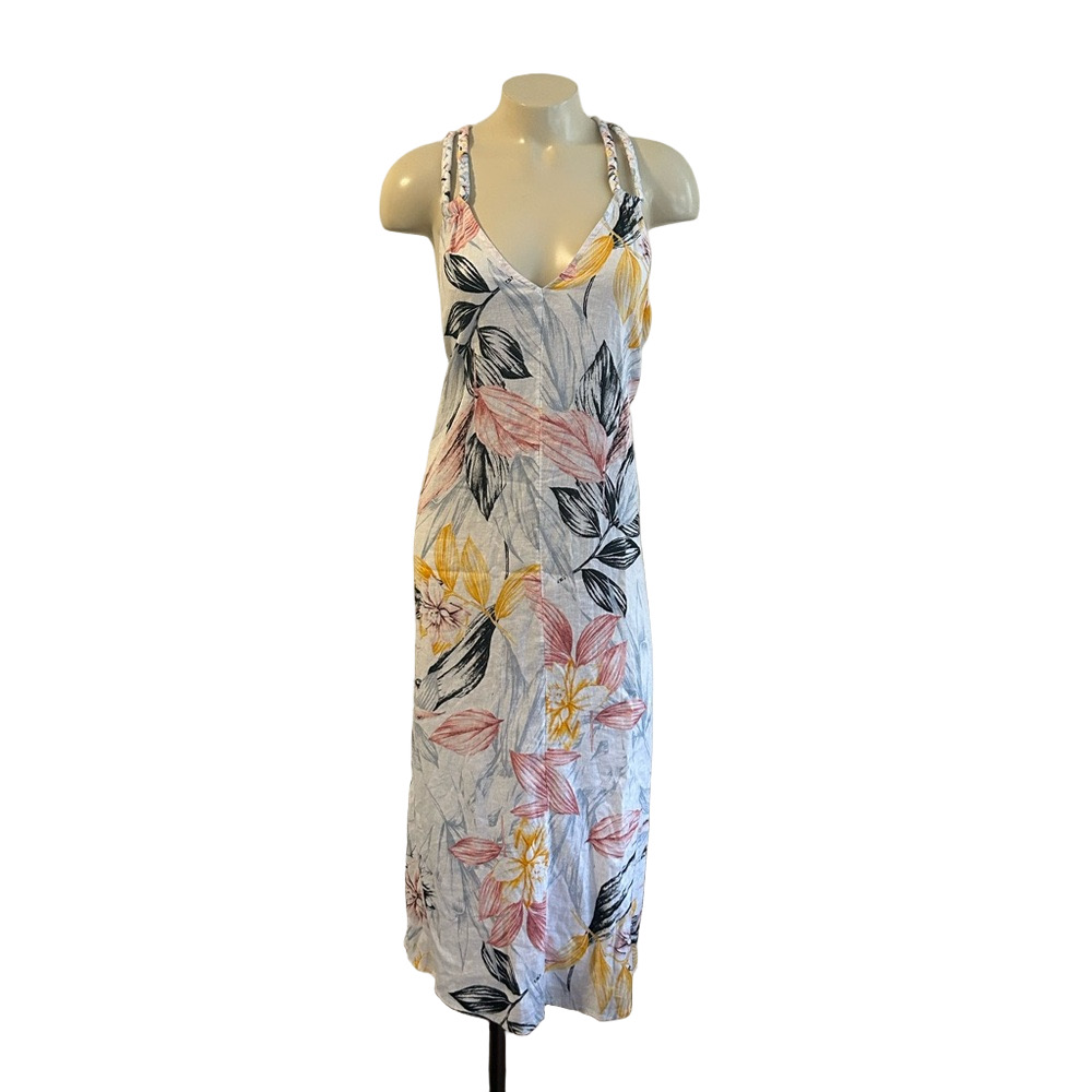 C&C California Floral Maxi Dress / nightgown MED